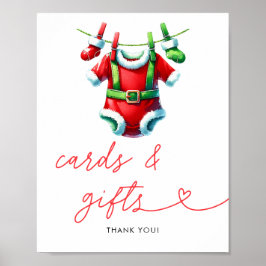 Póster Holly Navidades Tarjetas y Regalos de Santa Baby S