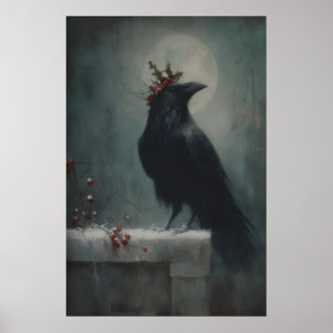 Póster Holly Raven Bajo Luna Llena, Paganismo Gótico