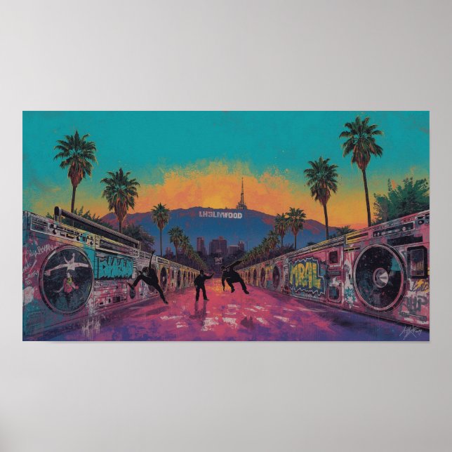 Póster Hollywood Beats: Breakdancing en la Ciudad de los  (Frente)