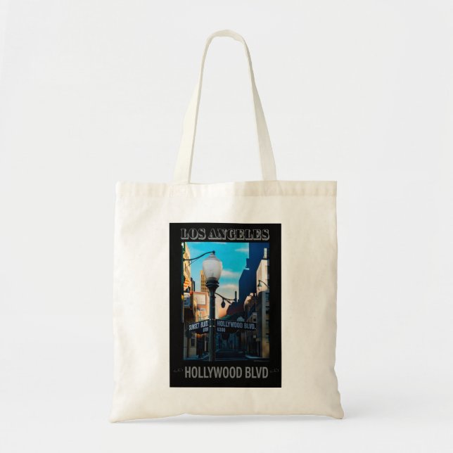 Poster Hollywood Blvd. Bolso de tela (Frente)