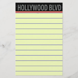 Poster Hollywood Blvd. Papel de cartas
