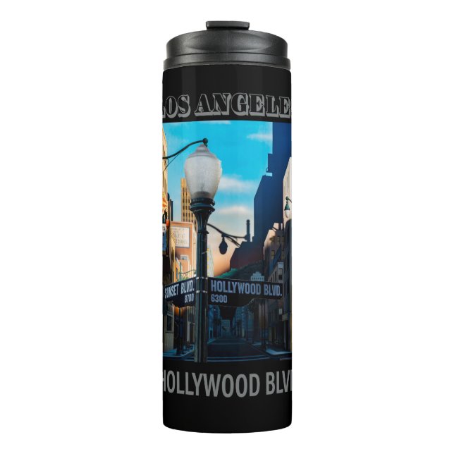 Poster Hollywood Blvd. Vaso térmico (Anverso)