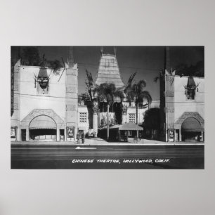 Póster Hollywood, California Chinese Theatre View