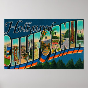 Póster Hollywood, CaliforniaLarge Letter Scenes