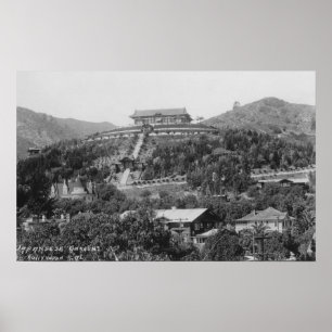 Póster Hollywood, fotografía japonesa de la opinión de