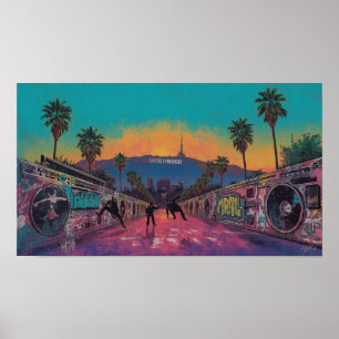 Póster Hollywood late: breakdance en la ciudad del sueño
