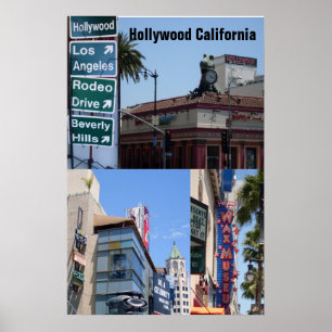 Póster HOLLYWOOD, poster CALIFORNIA