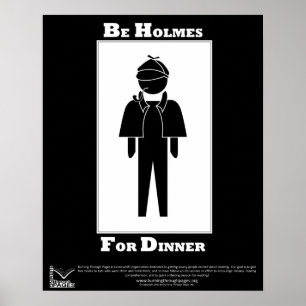 Póster Holmes Para La Cena
