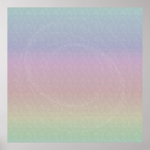 Póster Holo-patrón de arcoiris gradiente con agitado giro