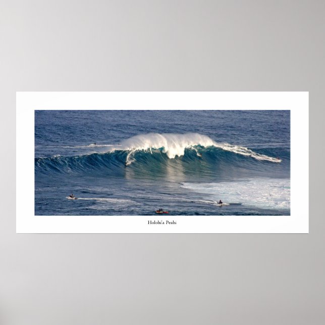 Póster Holohi'a Peahi . poster de fotos de surf . ver des (Frente)