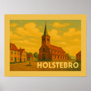 Póster Holstebro Dinamarca Giacometti