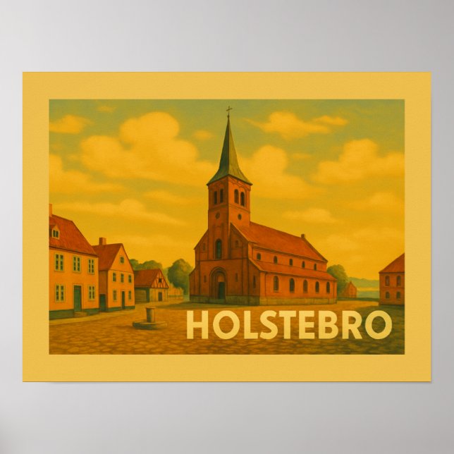 Póster Holstebro Dinamarca Giacometti (Frente)