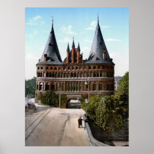 Póster Holstentor de Luebeck