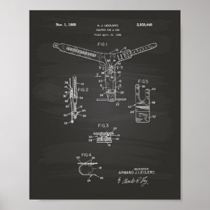Póster Holster For A Gun 1960 Patent Art - Blueprint