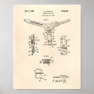 Póster Holster Para Una Arma De Patentes De 1960 - Peper 