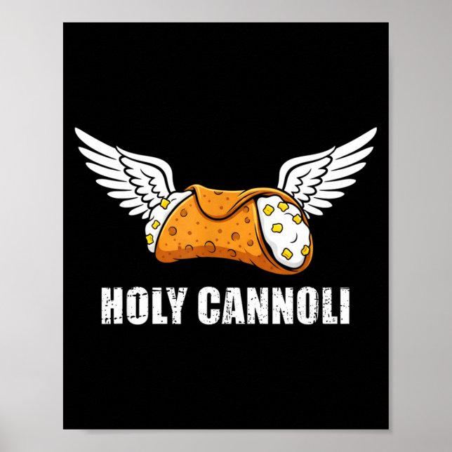 Póster Holy Cannoli Tri-blend Funny Quote  (Frente)
