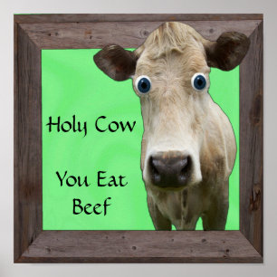 PÓSTER HOLY COW TIENES UN POSTER DE CARNE