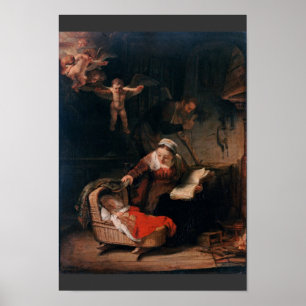 Póster Holy Family By Rembrandt Harmensz. Van Rijn