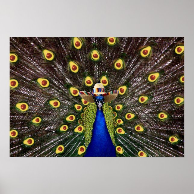 Póster Holy Guacamole Peacock (Frente)