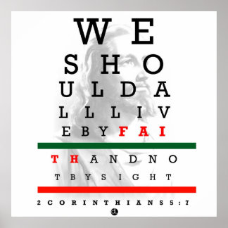 Póster Holyghost Eye Eye Chart