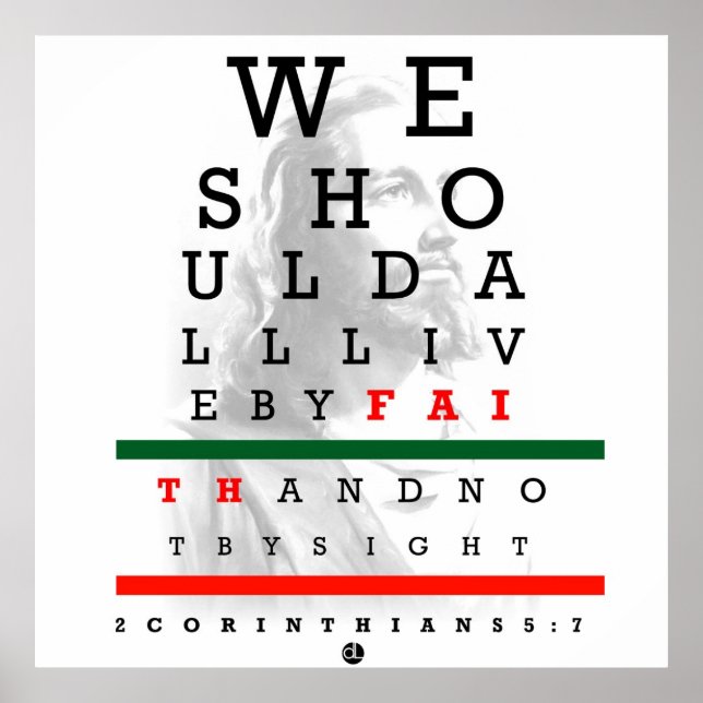 Póster Holyghost Eye Eye Chart (Frente)