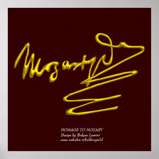 PÓSTER HOMAGE TO MOZART