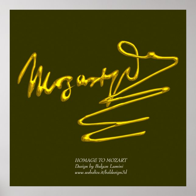 PÓSTER HOMAGE TO MOZART (Frente)