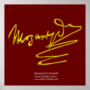 PÓSTER HOMAGE TO MOZART