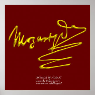 PÓSTER HOMAGE TO MOZART