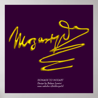 PÓSTER HOMAGE TO MOZART