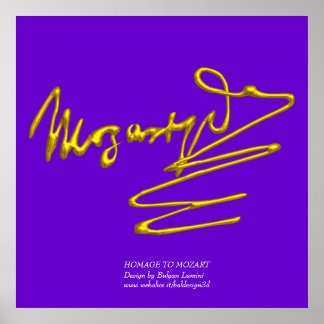 PÓSTER HOMAGE TO MOZART