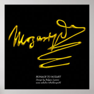 PÓSTER HOMAGE TO MOZART