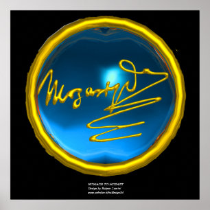 Póster HOMAGE TO MOZART, tamaño colosal de zafiro azul