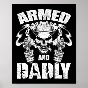 Póster Hombre Armado Y Dadamemente Grasa De Cowboy Muerto