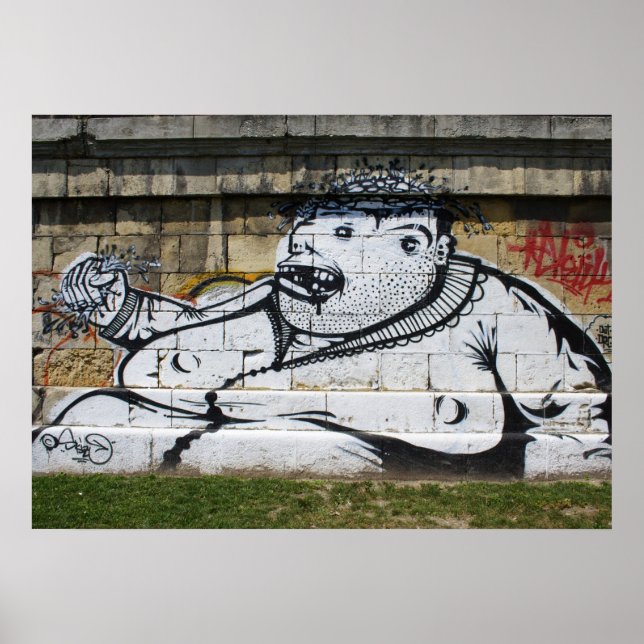Póster Hombre blanco gordo (Frente)