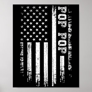 Póster Hombre camiseta vintage bandera americana 4 de jul