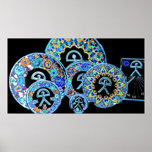 Póster Hombre Cermaics, Almería, España de Indalo