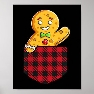 Póster Hombre Con Pan De Gante En El Cket Navidades Graci