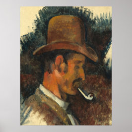 Póster Hombre con Pipe - Paul Cézanne Bella Artes
