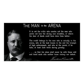 Póster Hombre conciso en el discurso de ARENA 1910