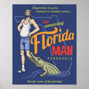 Póster Hombre de Florida