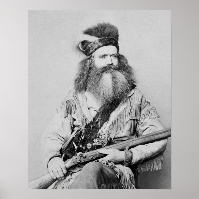Póster Hombre de frontera, 1864. Foto antigua (Frente)