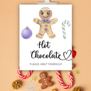 Póster Hombre de jengibre - Barra de chocolate caliente