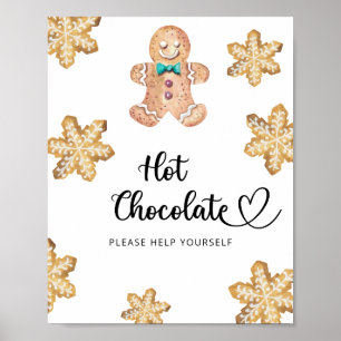 Póster Hombre de jengibre - Barra de chocolate caliente