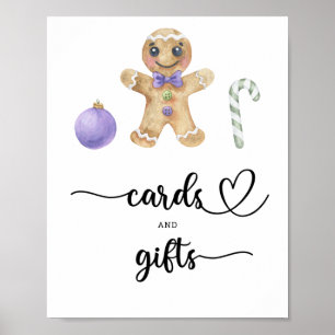 Póster Hombre de jengibre - tarjetas y regalos baby showe