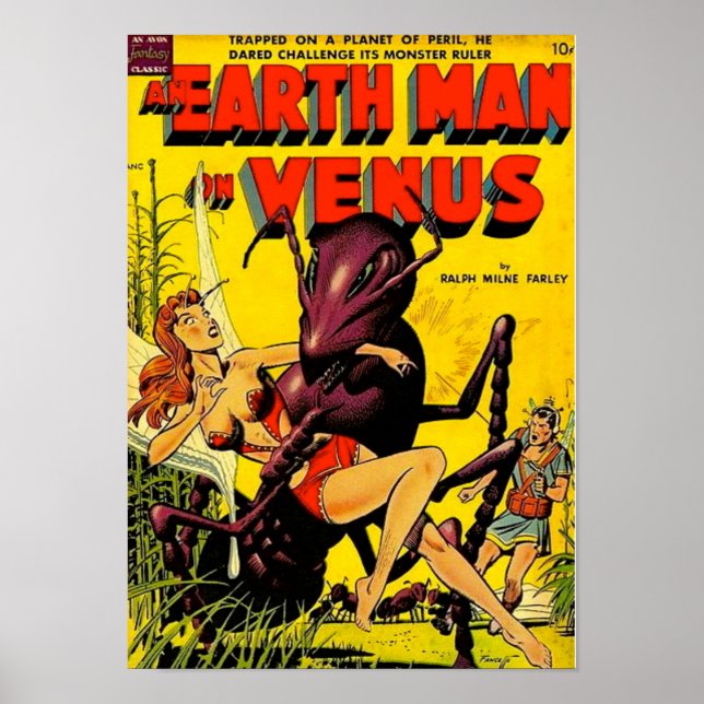 Póster Hombre de la Tierra en Venus (Frente)
