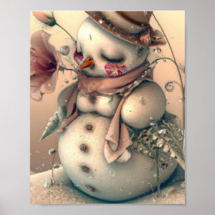 Póster Hombre de nieve, mujer de nieve,