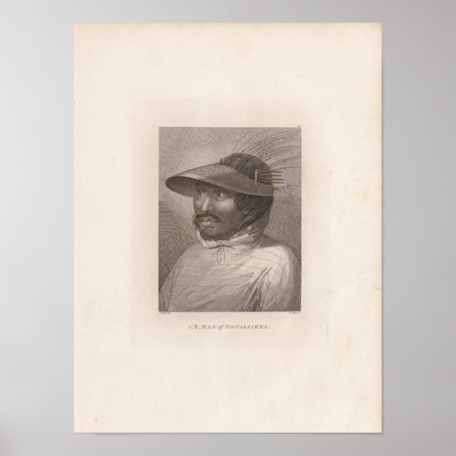 Póster Hombre de Oonalashka, Alaska (Frente)