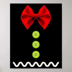 Póster Hombre De Pan De Gante Navidades Vestimenta Para N