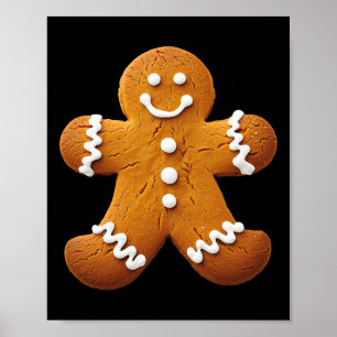Póster Hombre de pan de jengibre disfraces Navidades dive